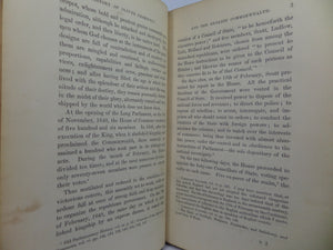 HISTORY OF OLIVER CROMWELL BY M. GUIZOT 1854 LEATHER BOUND IN TWO VOLUMES