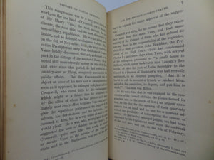 HISTORY OF OLIVER CROMWELL BY M. GUIZOT 1854 LEATHER BOUND IN TWO VOLUMES