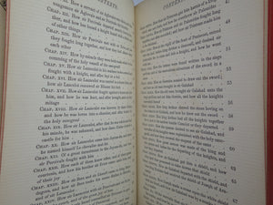 LA MORT D'ARTHUR BY SIR THOMAS MALORY 1866 LEATHER BOUND IN THREE VOLUMES