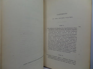 HISTORY OF OLIVER CROMWELL BY M. GUIZOT 1854 LEATHER BOUND IN TWO VOLUMES