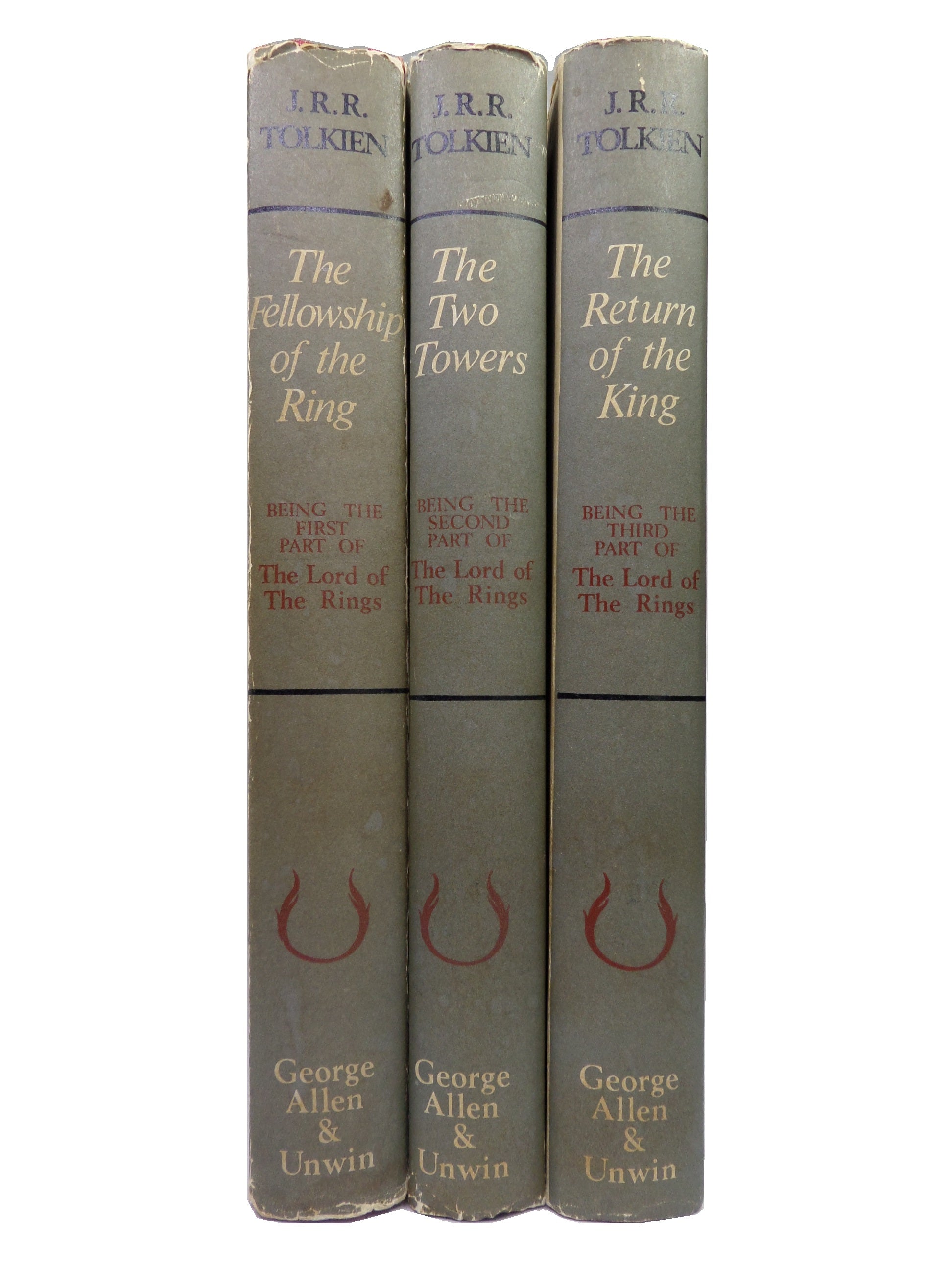 THE LORD OF THE RINGS TRILOGY J.R.R. TOLKIEN 1967 UNIFORM SECOND EDITION SET, SECOND IMPRESSION