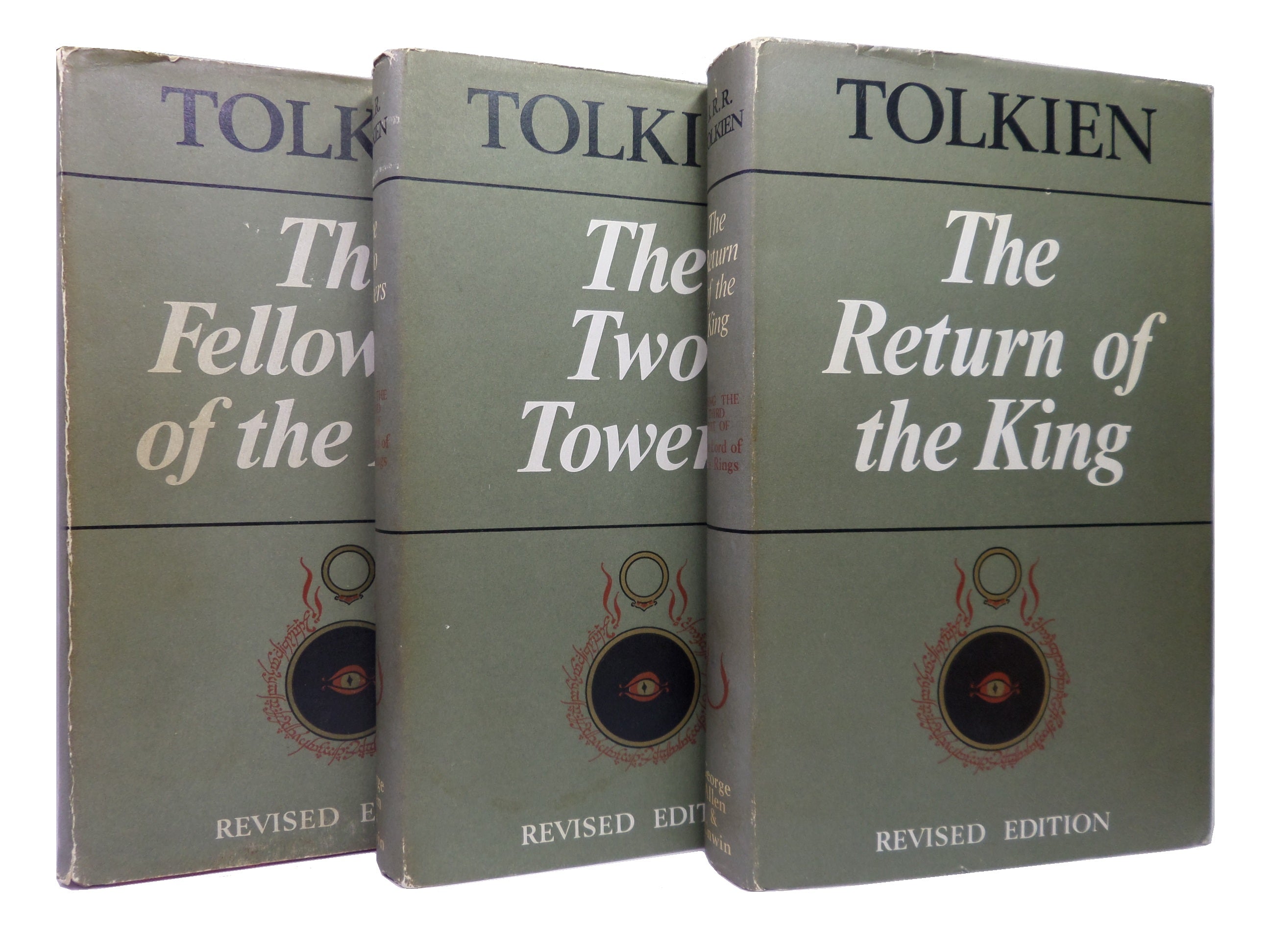 THE LORD OF THE RINGS TRILOGY J.R.R. TOLKIEN 1967 UNIFORM SECOND EDITION SET, SECOND IMPRESSION