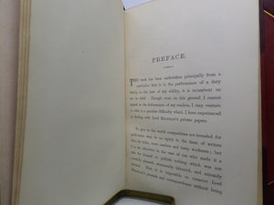 THE LIFE & LETTERS OF LORD MACAULAY BY TREVELYAN 1876 IN TWO VOLUMES BY BICKERS