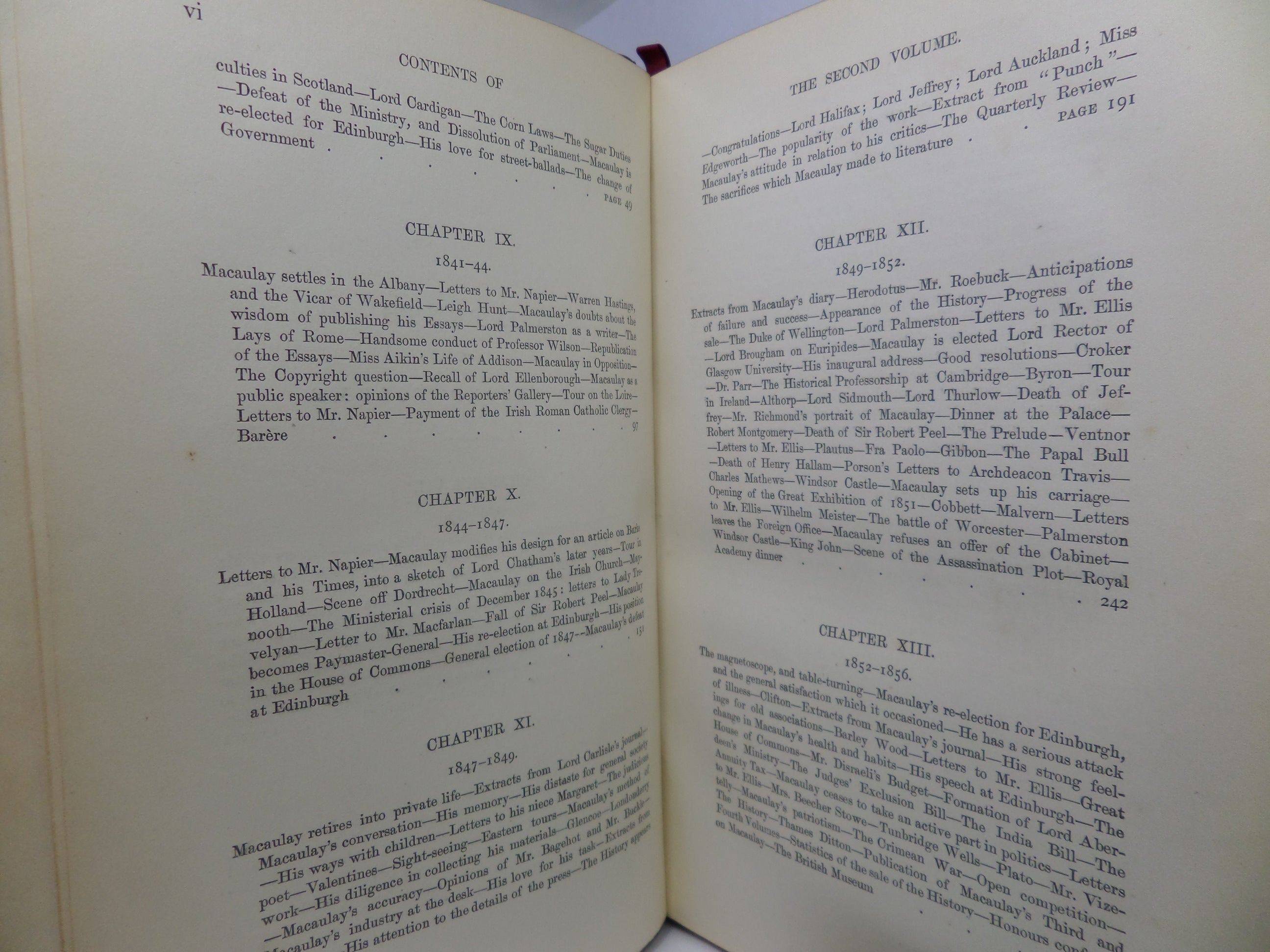 THE LIFE & LETTERS OF LORD MACAULAY BY TREVELYAN 1876 IN TWO VOLUMES BY BICKERS