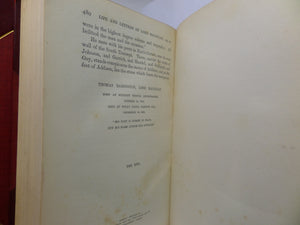 THE LIFE & LETTERS OF LORD MACAULAY BY TREVELYAN 1876 IN TWO VOLUMES BY BICKERS