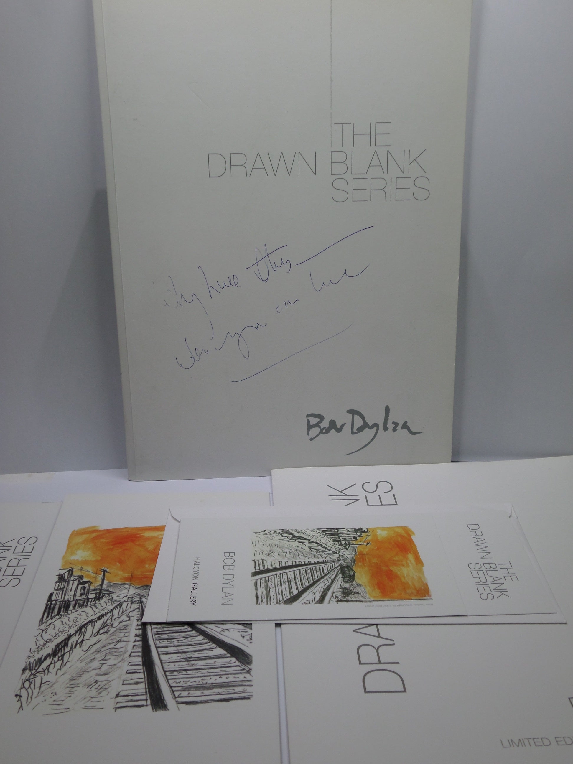 THE DRAWN BLANK SERIES BY BOB DYLAN 2008 INSCRIBED EXHIBITION CATALOGUE