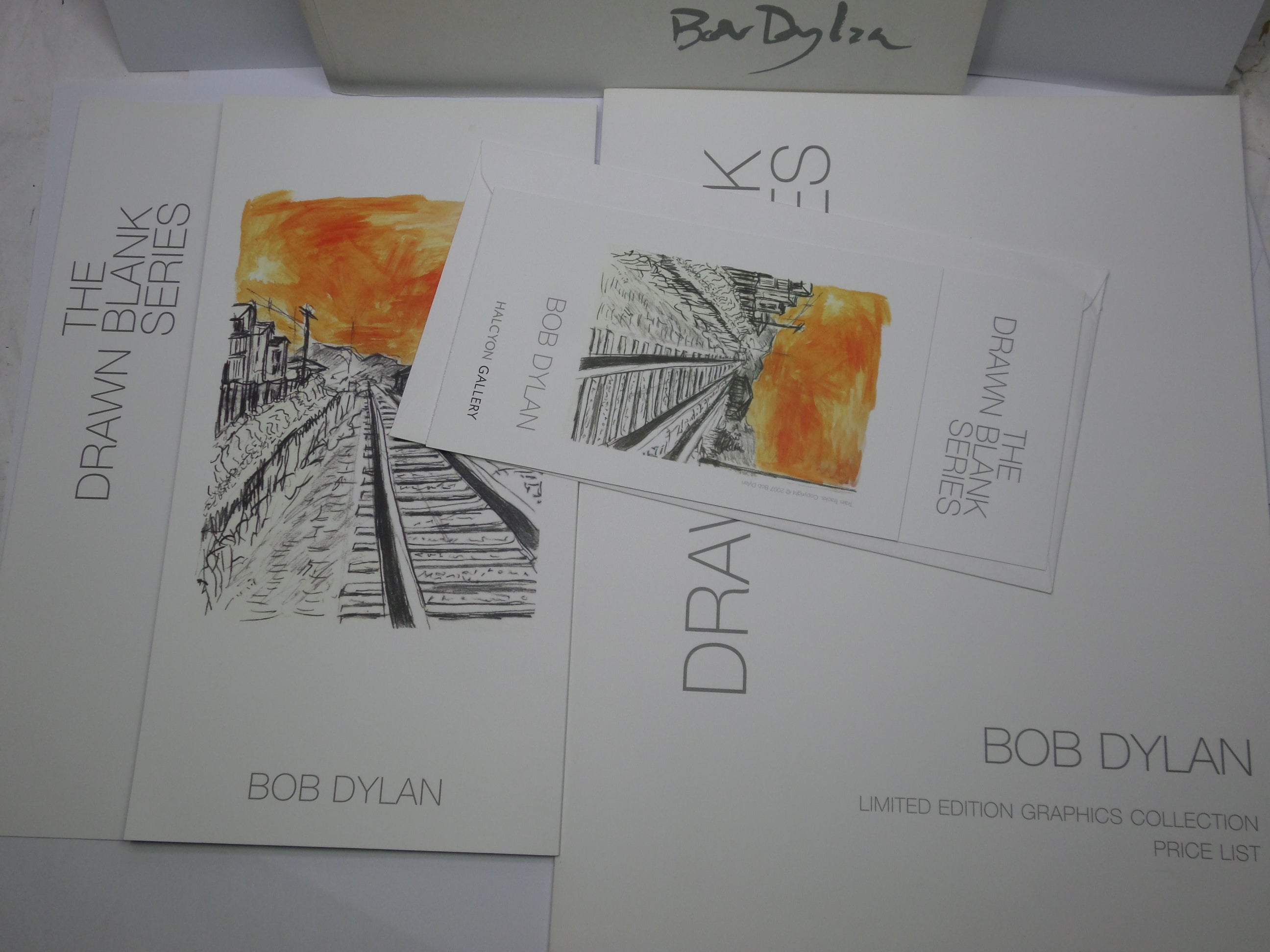 THE DRAWN BLANK SERIES BY BOB DYLAN 2008 INSCRIBED EXHIBITION CATALOGUE