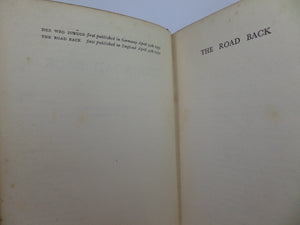 THE ROAD BACK BY ERICH MARIA REMARQUE 1931 FIRST UK EDITION