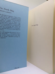 THE NORTH SHIP BY PHILIP LARKIN 1973 SIGNED BY AUTHOR