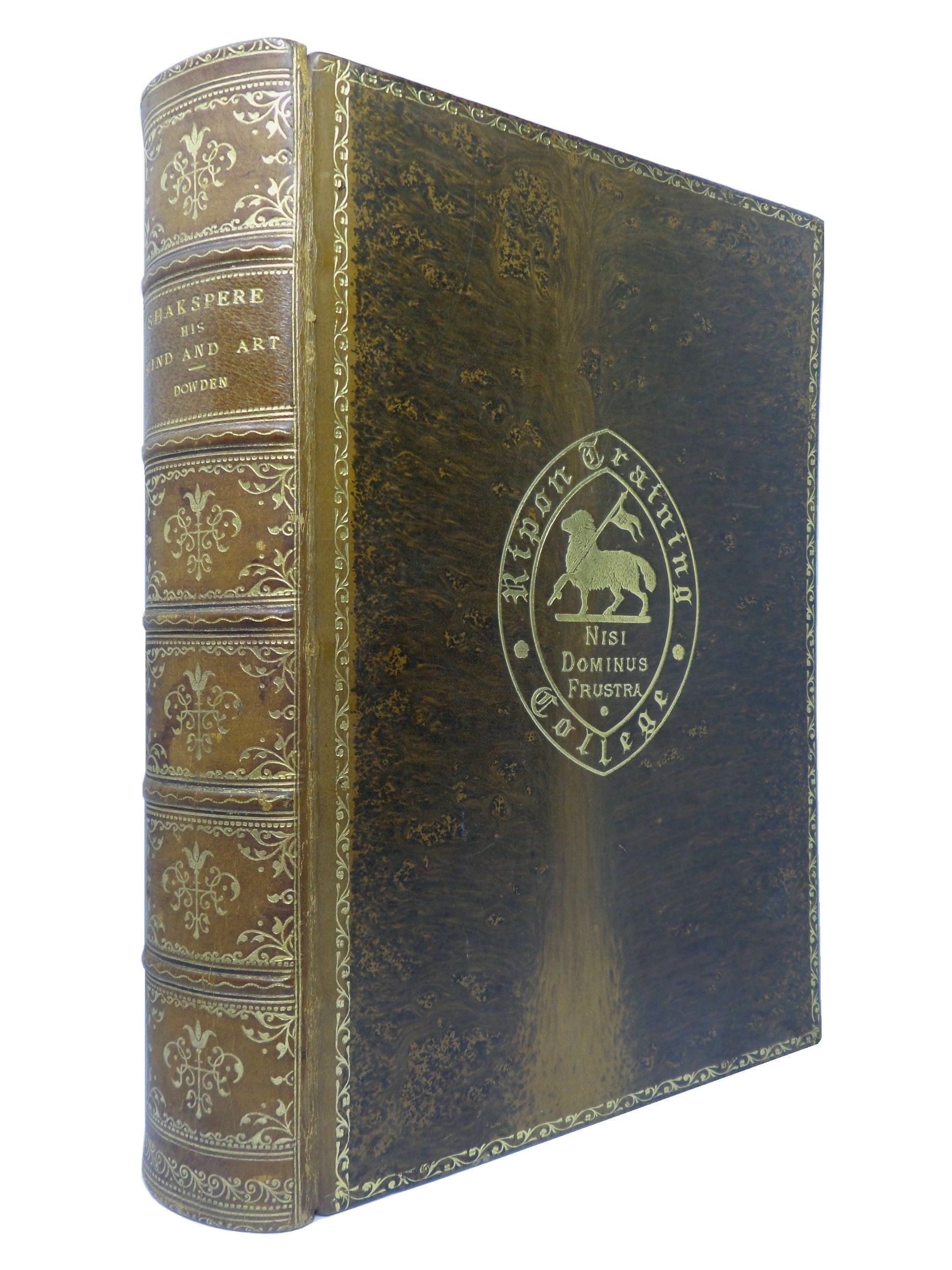 SHAKESPEARE: A CRITICAL STUDY OF HIS MIND & ART, EDWARD DOWDEN 1909 FINE BINDING