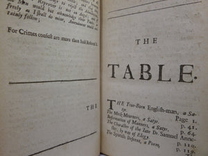 A TRUE COLLECTION OF THE WRITINGS OF... DANIEL DEFOE 1703-1705 FIRST EDITIONS