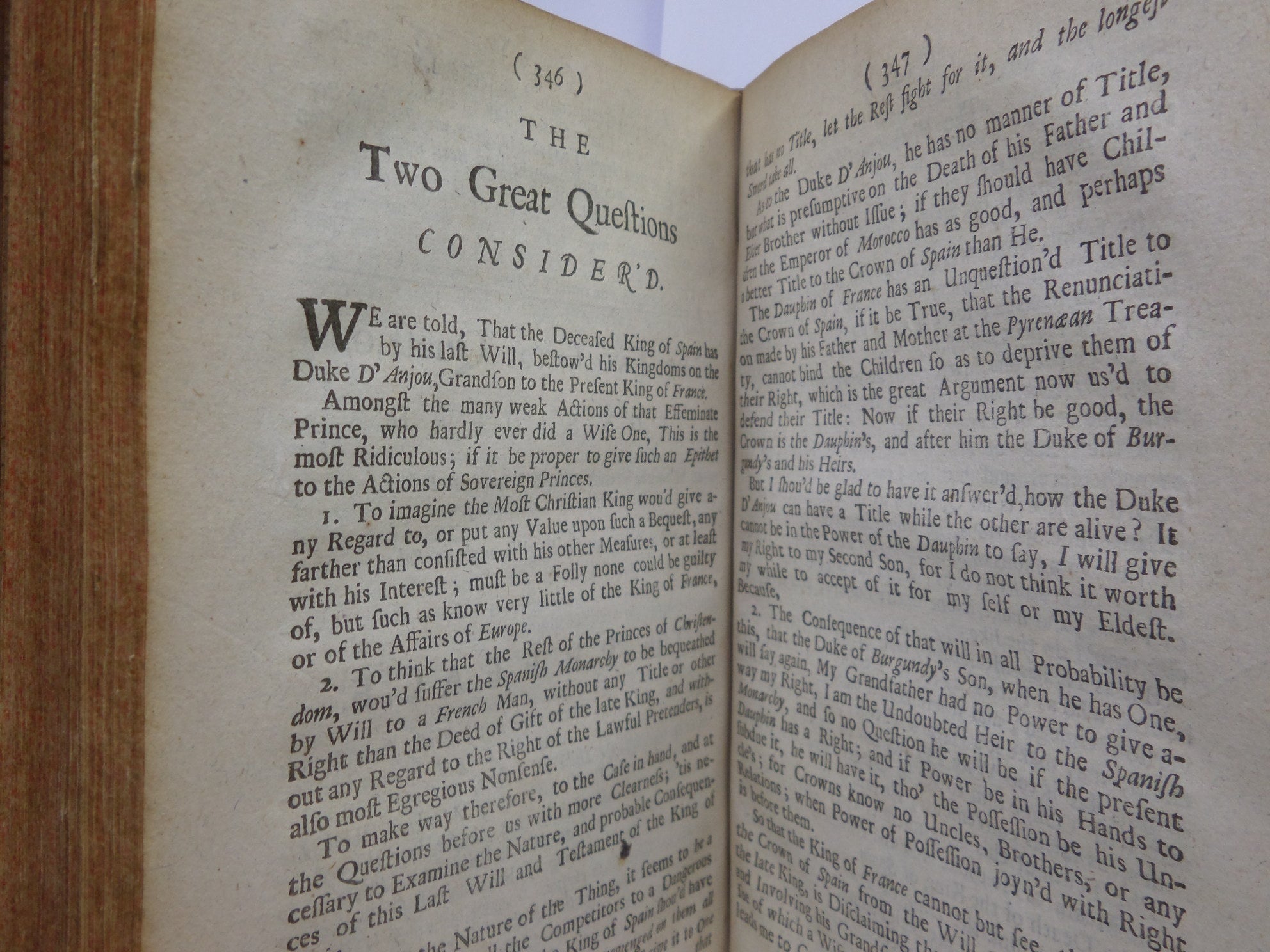 A TRUE COLLECTION OF THE WRITINGS OF... DANIEL DEFOE 1703-1705 FIRST EDITIONS