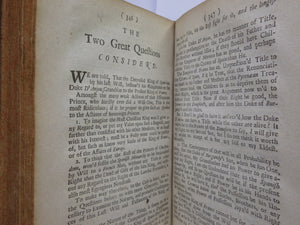 A TRUE COLLECTION OF THE WRITINGS OF... DANIEL DEFOE 1703-1705 FIRST EDITIONS