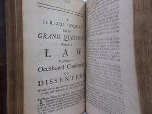 A TRUE COLLECTION OF THE WRITINGS OF... DANIEL DEFOE 1703-1705 FIRST EDITIONS