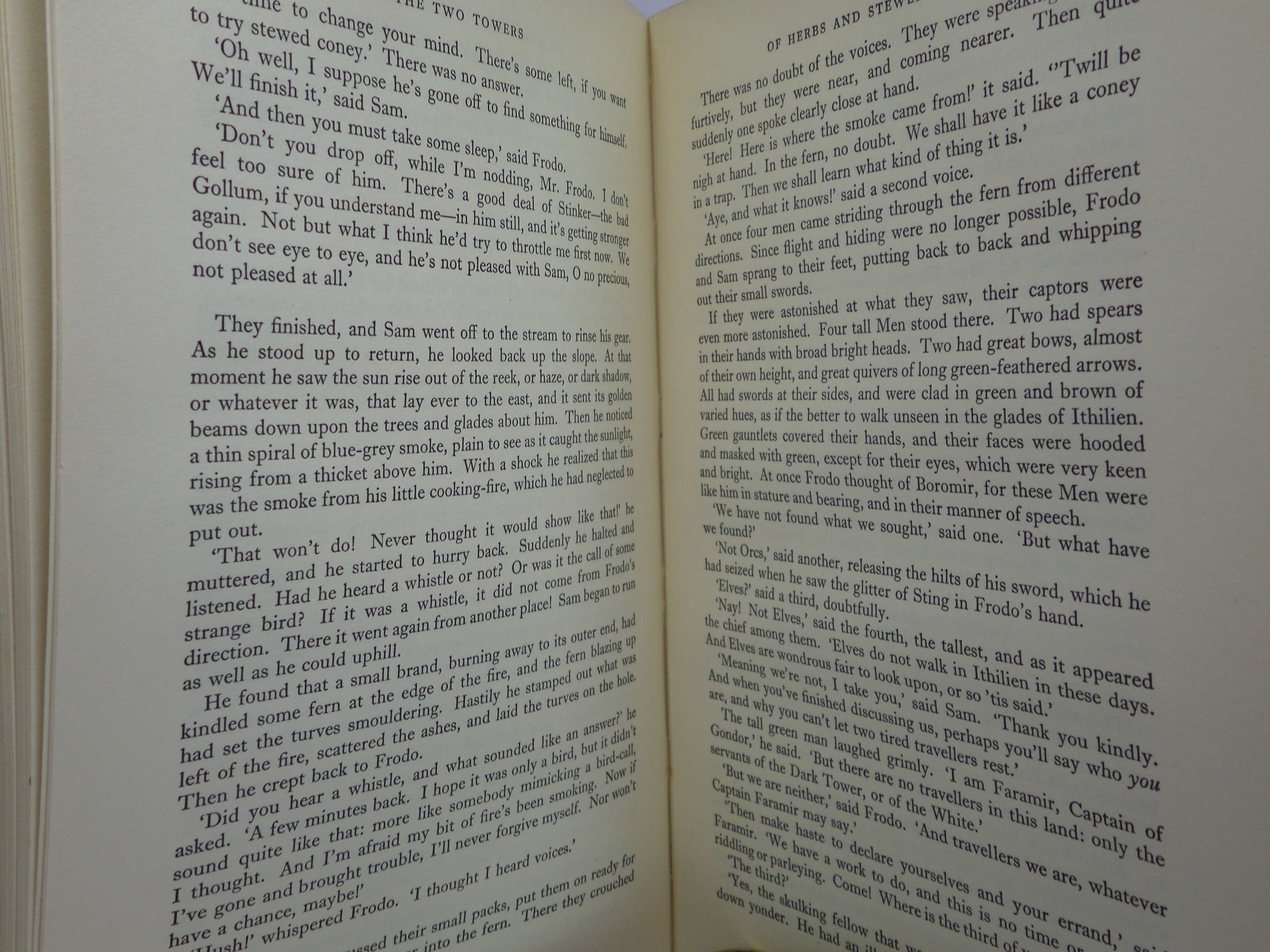 THE TWO TOWERS: SECOND PART OF THE LORD OF THE RINGS 1955 TOLKIEN 2ND IMPRESSION