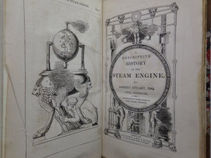 A DESCRIPTIVE HISTORY OF THE STEAM ENGINE BY ROBERT STUART 1824 LEATHER-BOUND