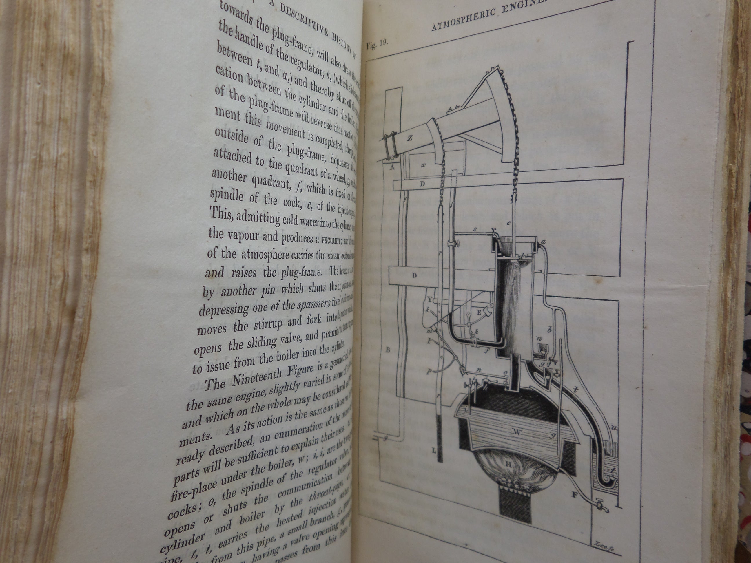 A DESCRIPTIVE HISTORY OF THE STEAM ENGINE BY ROBERT STUART 1824 LEATHER-BOUND