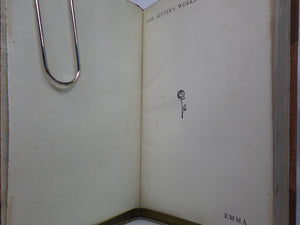 EMMA BY JANE AUSTEN CIRCA 1900 LEATHER-BOUND BY RIVIERE