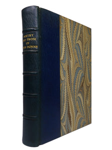 THE COMPLETE POETRY & SELECTED PROSE OF JOHN DONNE 1952 FINE BINDING BY BAYNTUTN