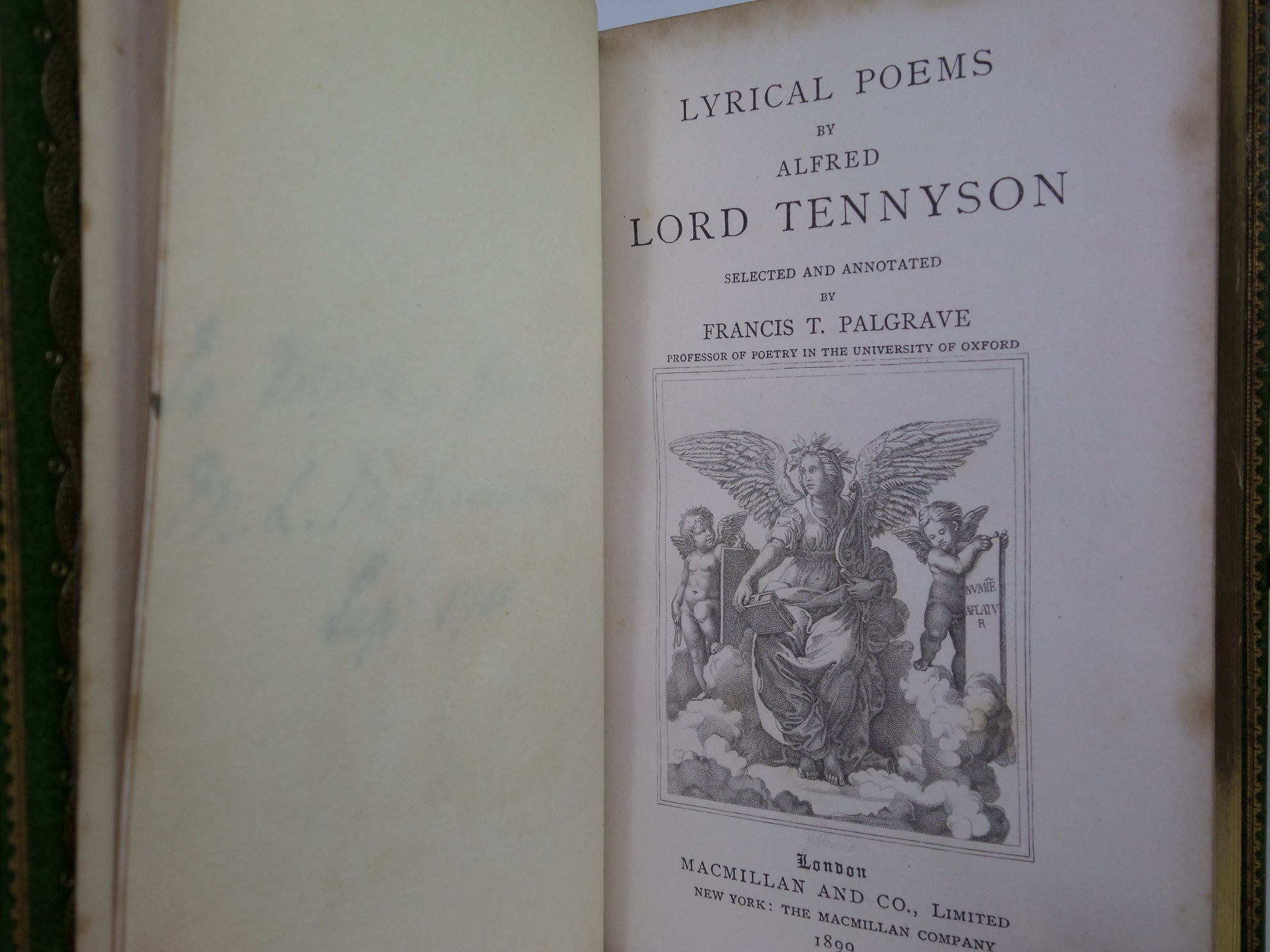 LYRICAL POEMS BY ALFRED LORD TENNYSON 1899 FINE BINDING BY RAMAGE