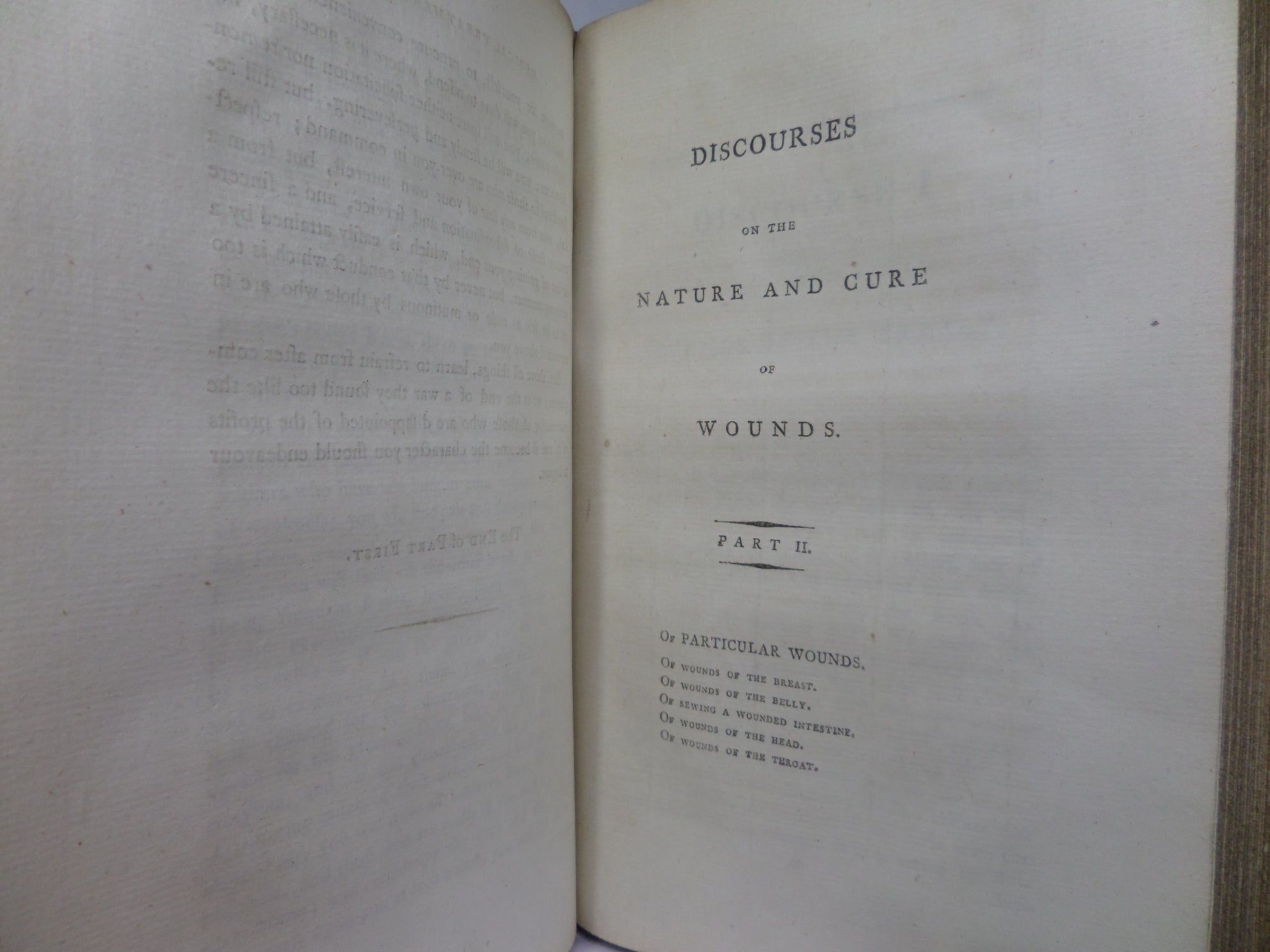 DISCOURSES ON THE NATURE AND CURE OF WOUNDS BY JOHN BELL 1795 FIRST EDITION