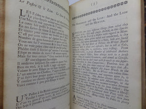 FABLES AND TALES FROM LA FONTAINE IN FRENCH AND ENGLISH 1734 FIRST EDITION