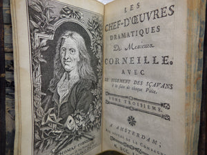 LES CHEF-D'OEUVRES DRAMATIQUES DE MESSIEURS CORNEILLE 1773 LEATHER-BOUND SET