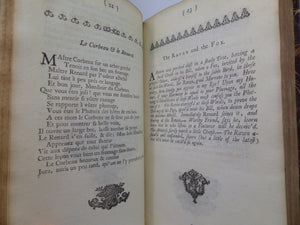 FABLES AND TALES FROM LA FONTAINE IN FRENCH AND ENGLISH 1734 FIRST EDITION