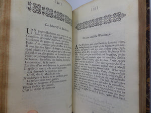 FABLES AND TALES FROM LA FONTAINE IN FRENCH AND ENGLISH 1734 FIRST EDITION