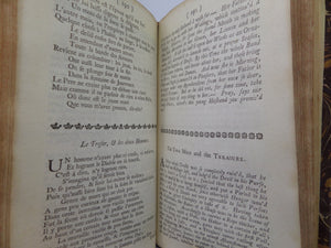 FABLES AND TALES FROM LA FONTAINE IN FRENCH AND ENGLISH 1734 FIRST EDITION