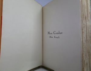 ADOLF HITLER, MON COMBAT [MEIN KAMPF] 1934 First French edition