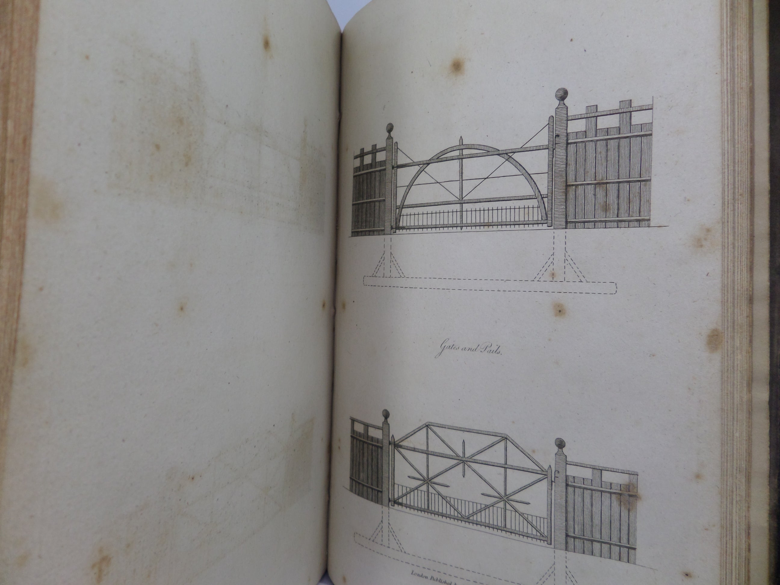 METAL WORK - PATTERN BOOKS: THE SMITH'S RIGHT HAND 1765 & DESIGNS FOR GATES 1800