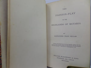 19TH CENTURY PAMPHLETS - PASSION-PLAY IN THE HIGHLANDS OF BAVARIA, LEATHER BOUND