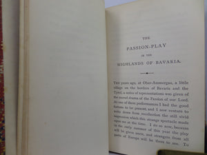 19TH CENTURY PAMPHLETS - PASSION-PLAY IN THE HIGHLANDS OF BAVARIA, LEATHER BOUND