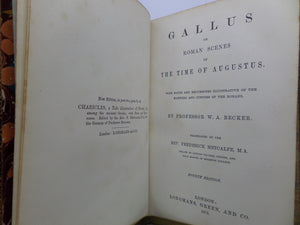 GALLUS OR ROMAN SCENES OF THE TIME OF AUGUSTUS 1873 W.A. BECKER FOURTH EDITION