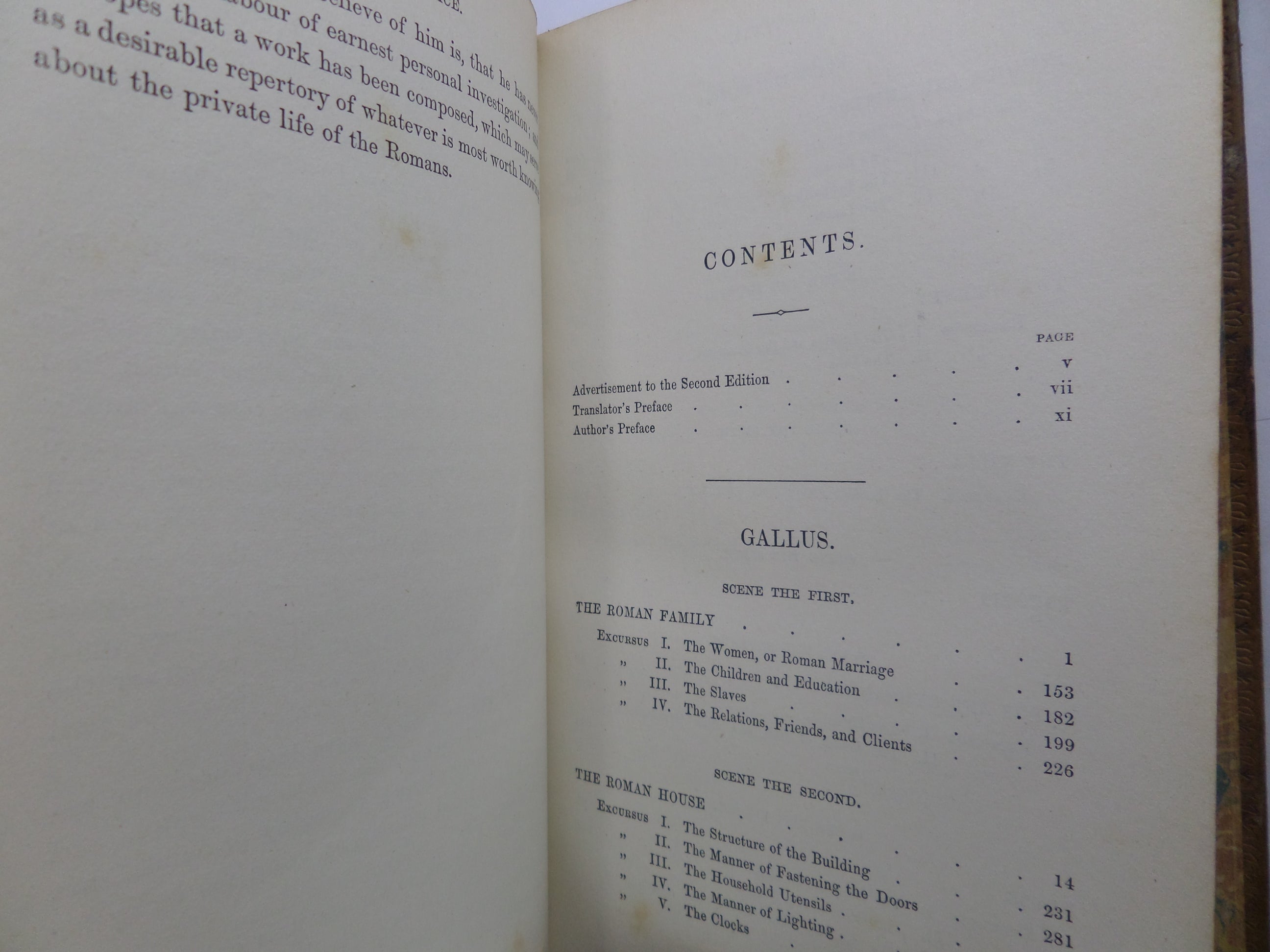 GALLUS OR ROMAN SCENES OF THE TIME OF AUGUSTUS 1873 W.A. BECKER FOURTH EDITION