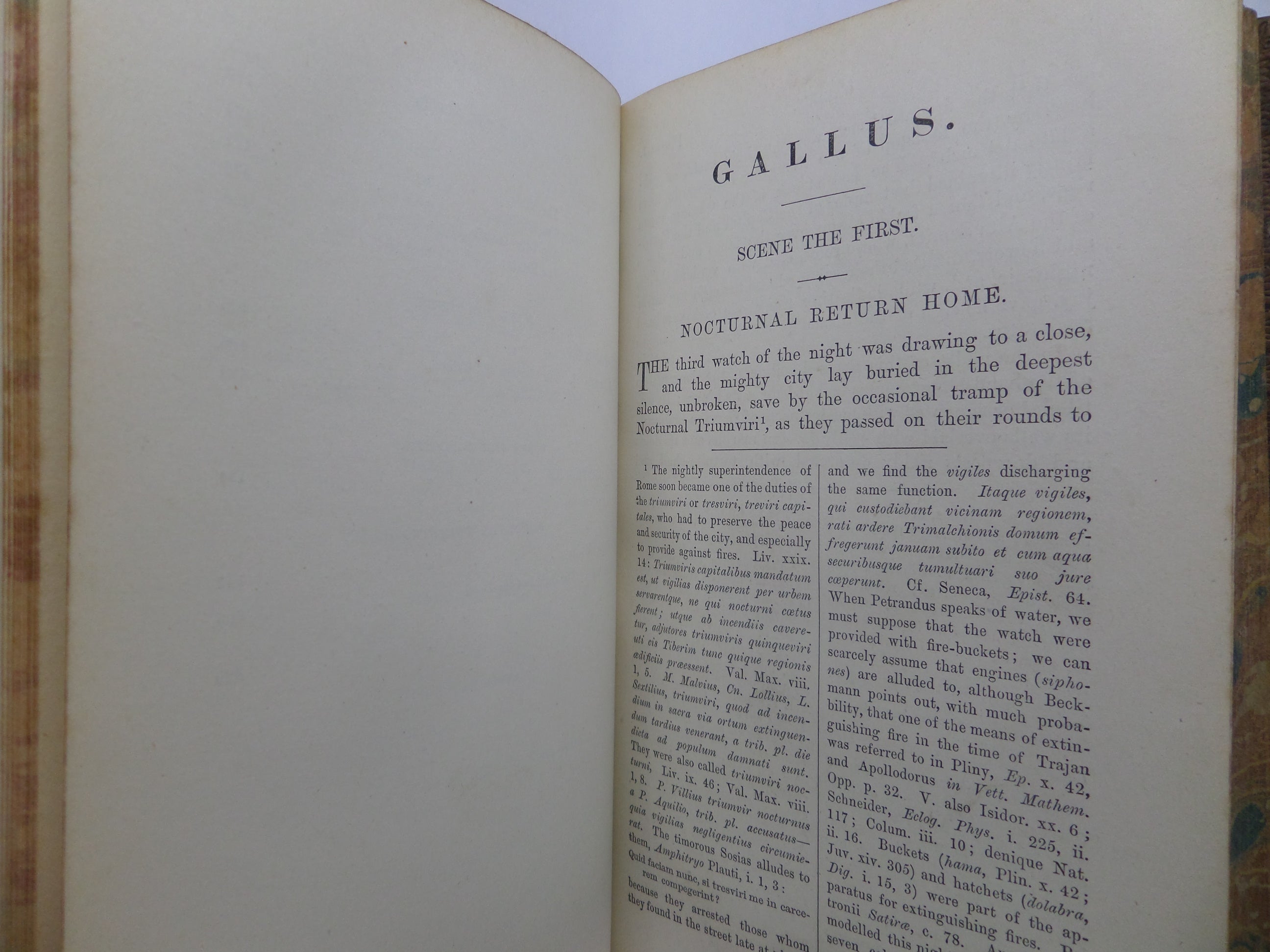 GALLUS OR ROMAN SCENES OF THE TIME OF AUGUSTUS 1873 W.A. BECKER FOURTH EDITION