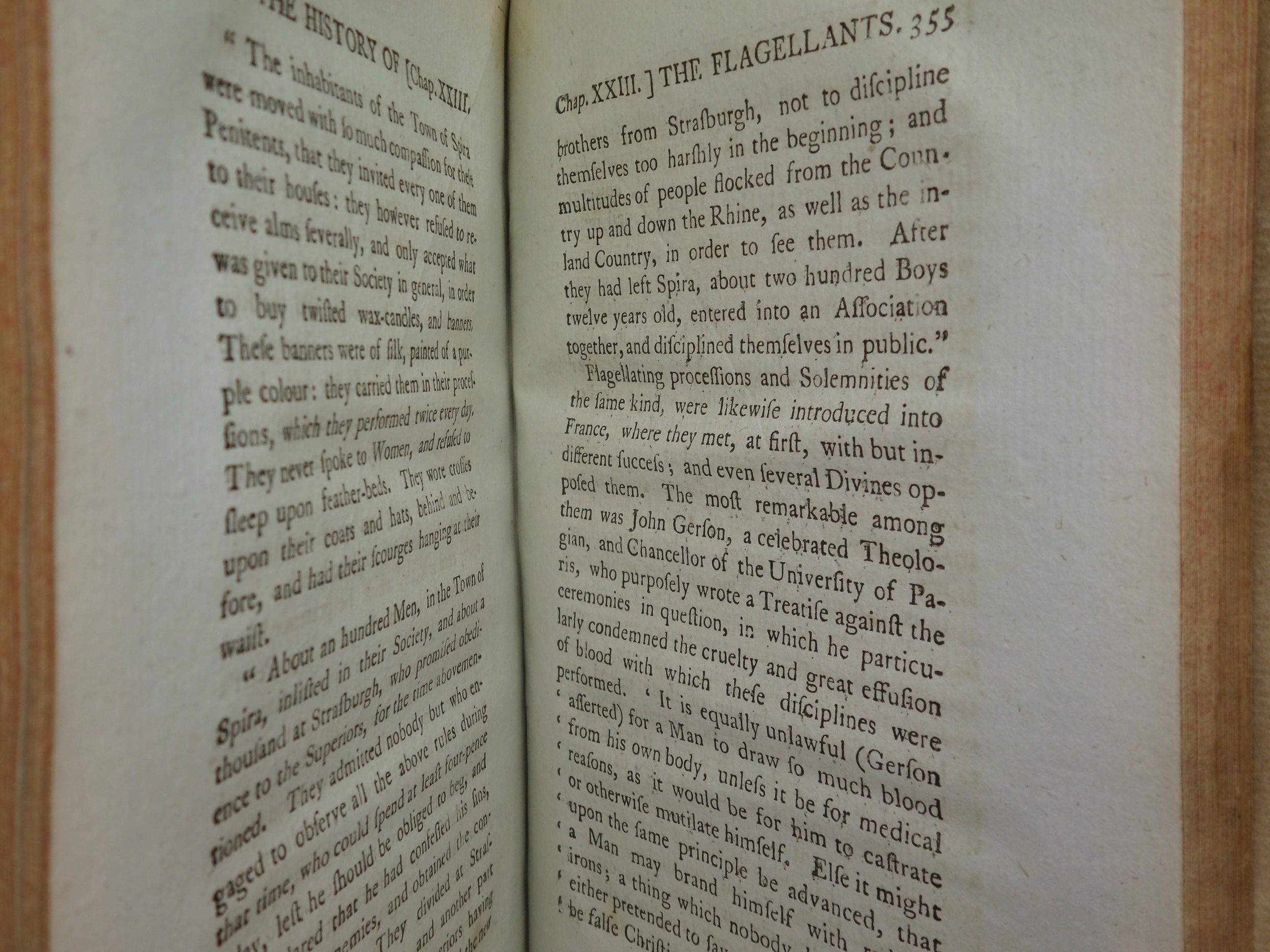 MEMORIALS OF HUMAN SUPERSTITION BY JEAN LOUIS DE LOLME 1784 LEATHER-BOUND