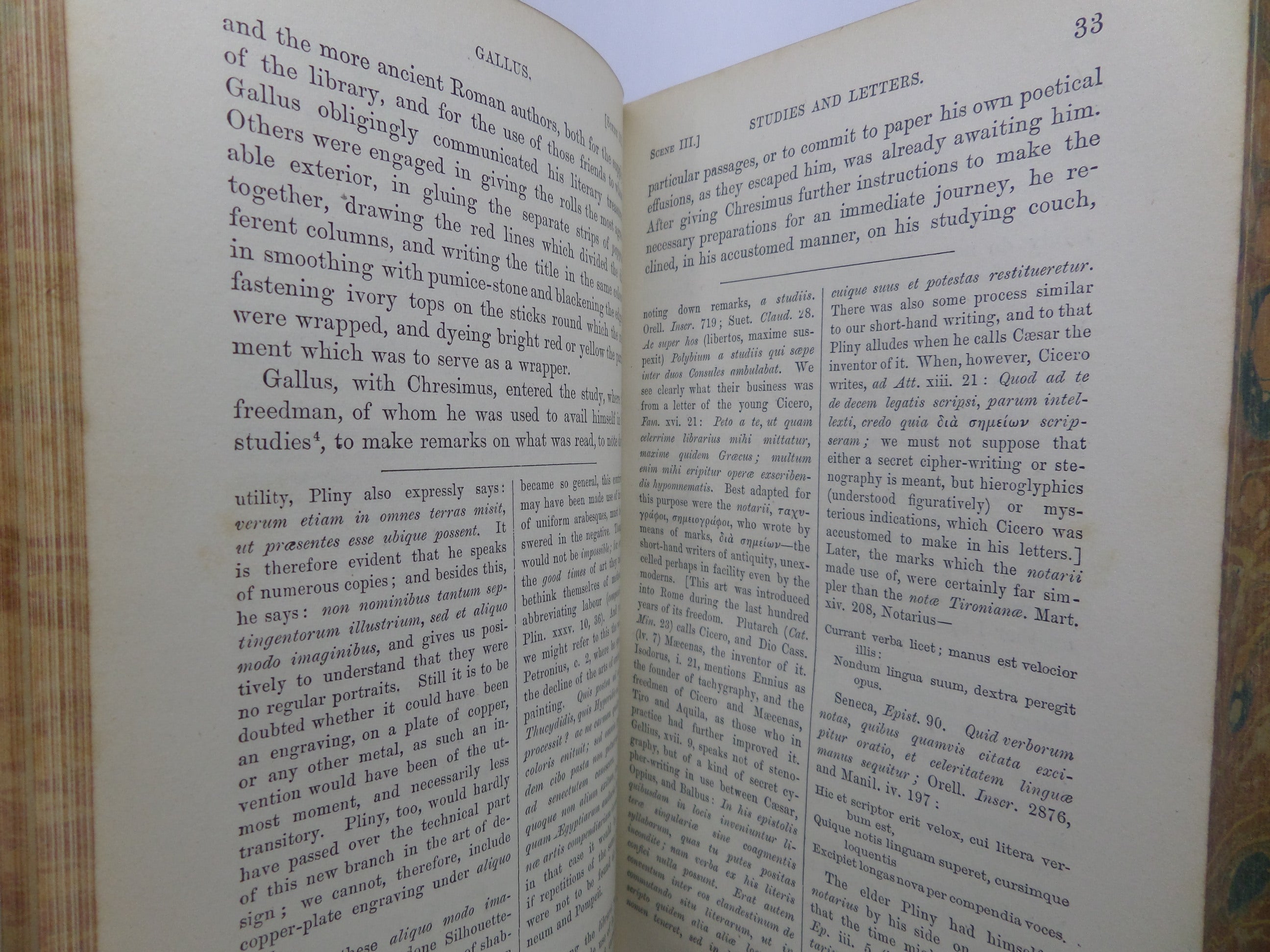 GALLUS OR ROMAN SCENES OF THE TIME OF AUGUSTUS 1873 W.A. BECKER FOURTH EDITION