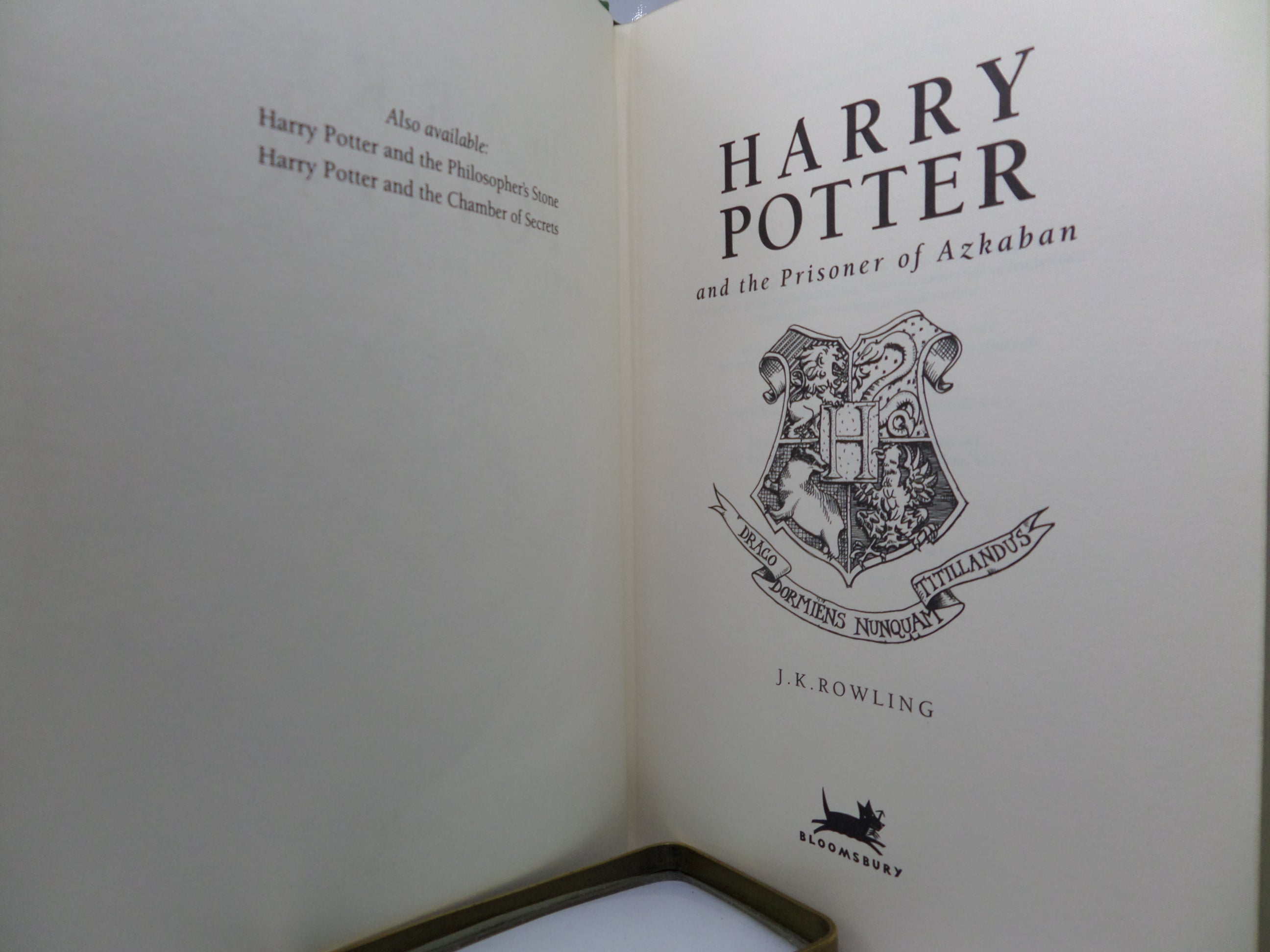 HARRY POTTER AND THE PRISONER OF AZKABAN 1999 J.K. ROWLING DELUXE EDITION