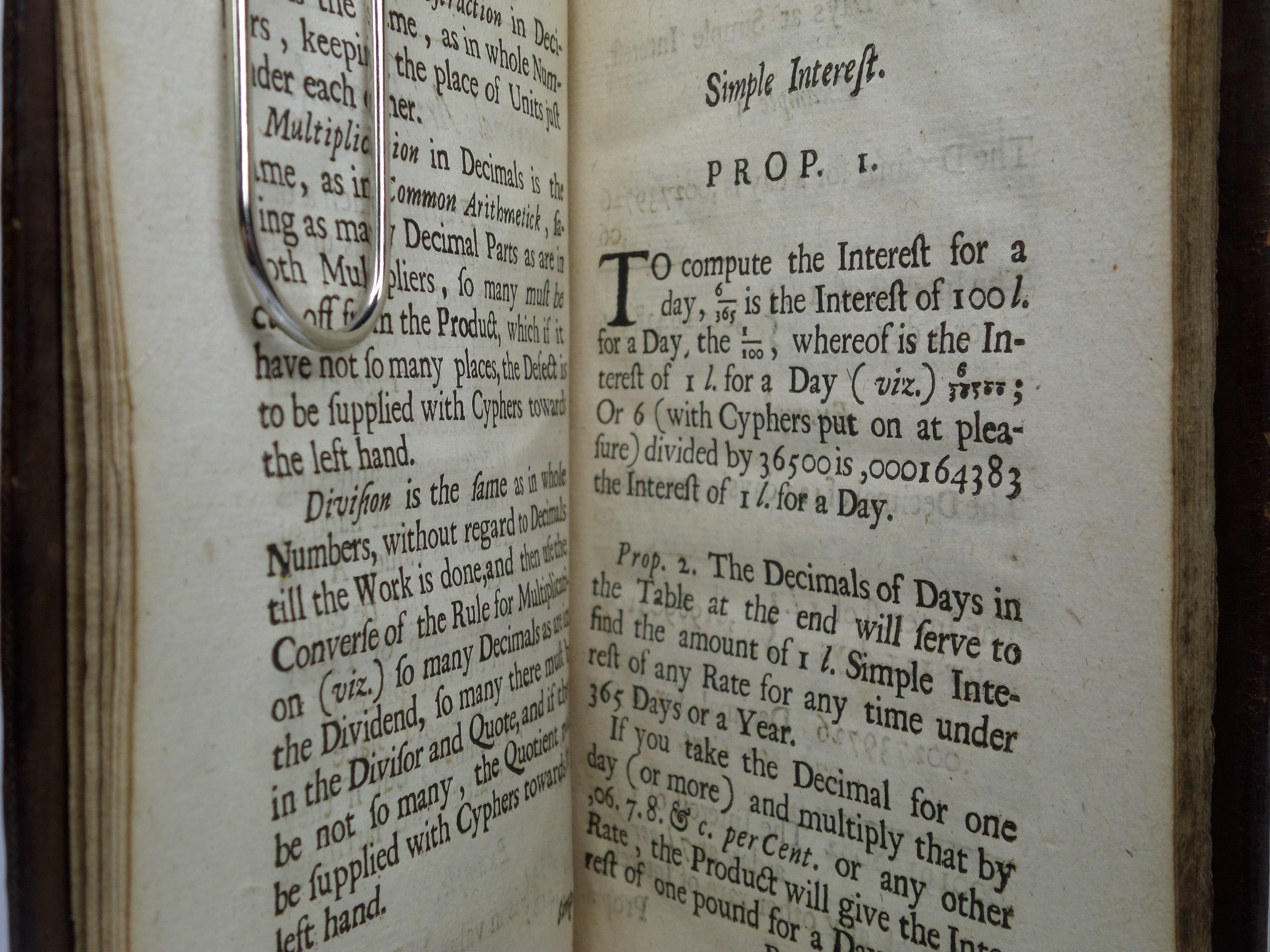 THE DOCTRINE OF DECIMAL ARITHMETICK BY JOHN COLLINS 1685 RARE FIRST EDITION