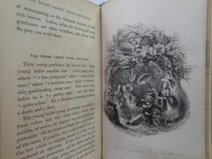 SKETCHES OF YOUNG LADIES & YOUNG GENTLEMEN 1837-1838 FINE LEATHER BINDING