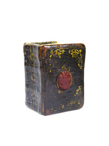 THE BIBLE IN MINIATURE 1780 LEATHER BINDING, ILLUSTRATED