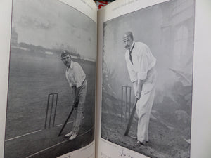 FAMOUS CRICKETERS AND CRICKET GROUNDS 1895 EDITED BY C.W. ALCOCK, LEATHER BOUND