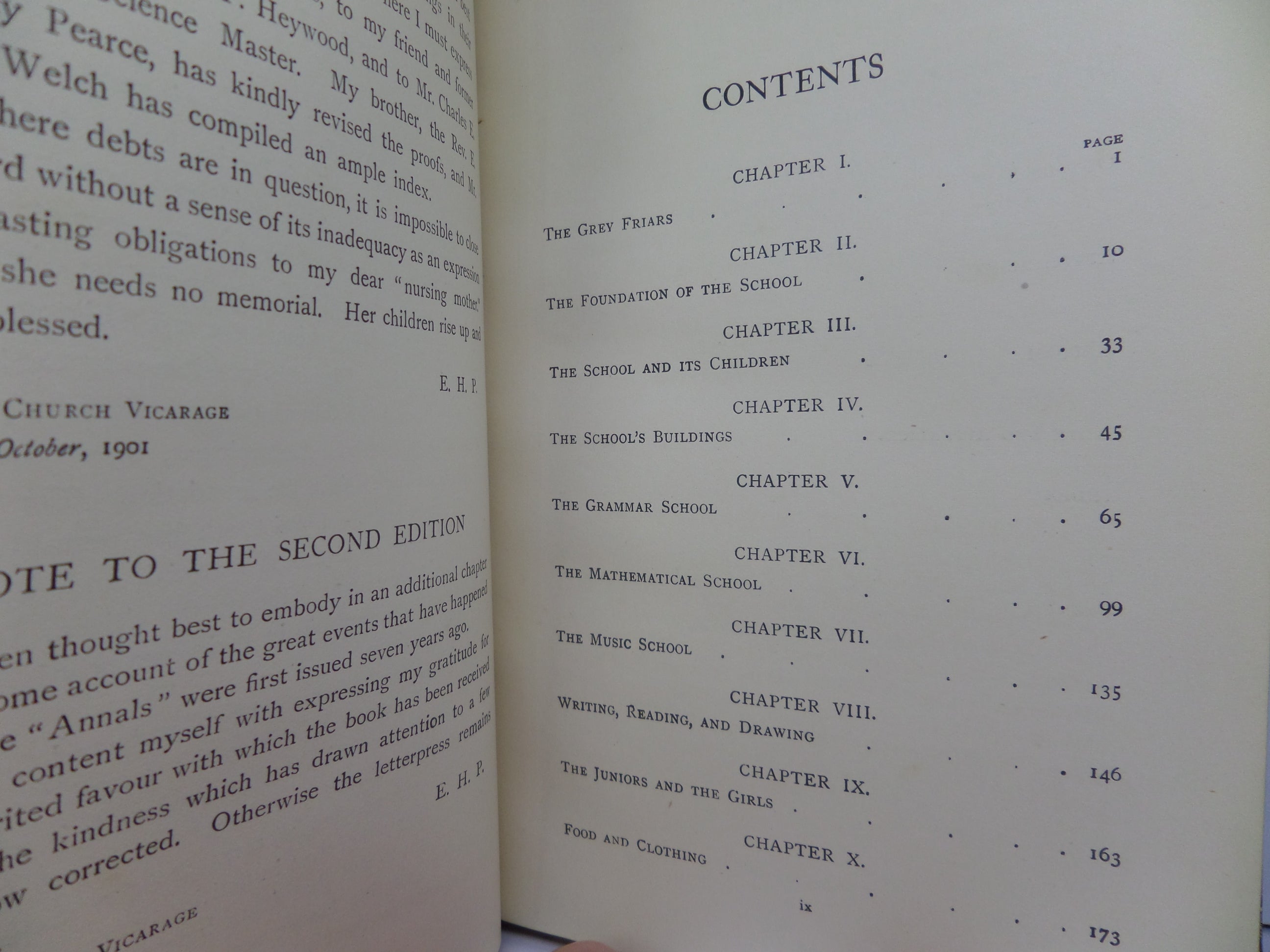 ANNALS OF CHRIST'S HOSPITAL BY E.H. PEARCE 1908 FINE LEATHER BINDING