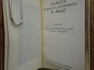 MARCUS AURELIUS MEDITATIONS 1920 FINE RIVIERE BINDING