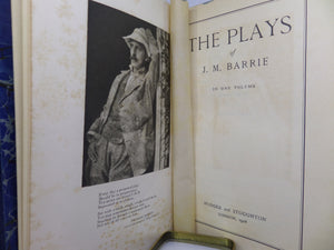 THE PLAYS OF J. M. BARRIE 1928 FINE LEATHER BINDING