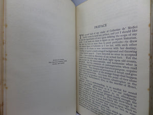 THE LATER YEARS OF CATHERINE DE MEDICI BY EDITH SICHEL 1908 FINE LEATHER BINDING