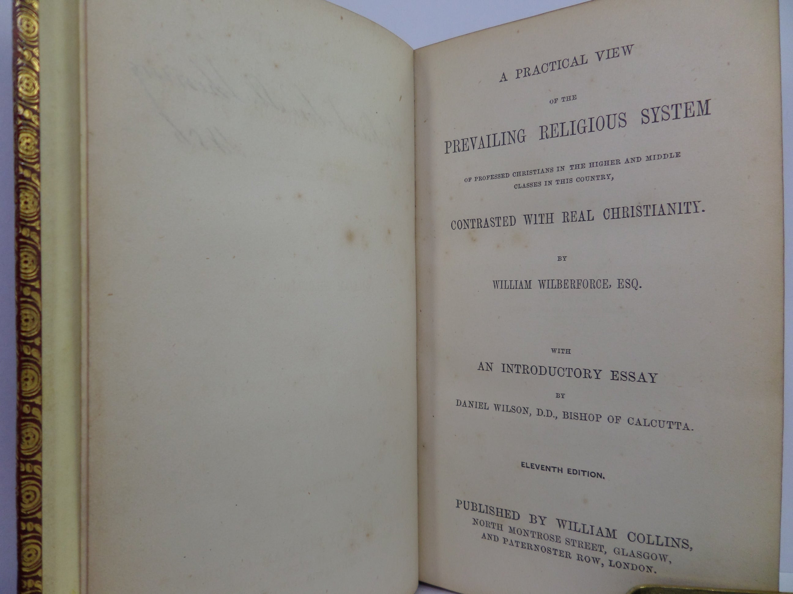 PRACTICAL VIEW OF THE RELIGIOUS SYSTEMS OF PROFESSED CHRISTIANS, W. WILBERFORCE