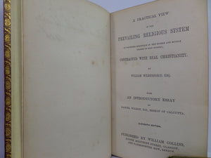 PRACTICAL VIEW OF THE RELIGIOUS SYSTEMS OF PROFESSED CHRISTIANS, W. WILBERFORCE